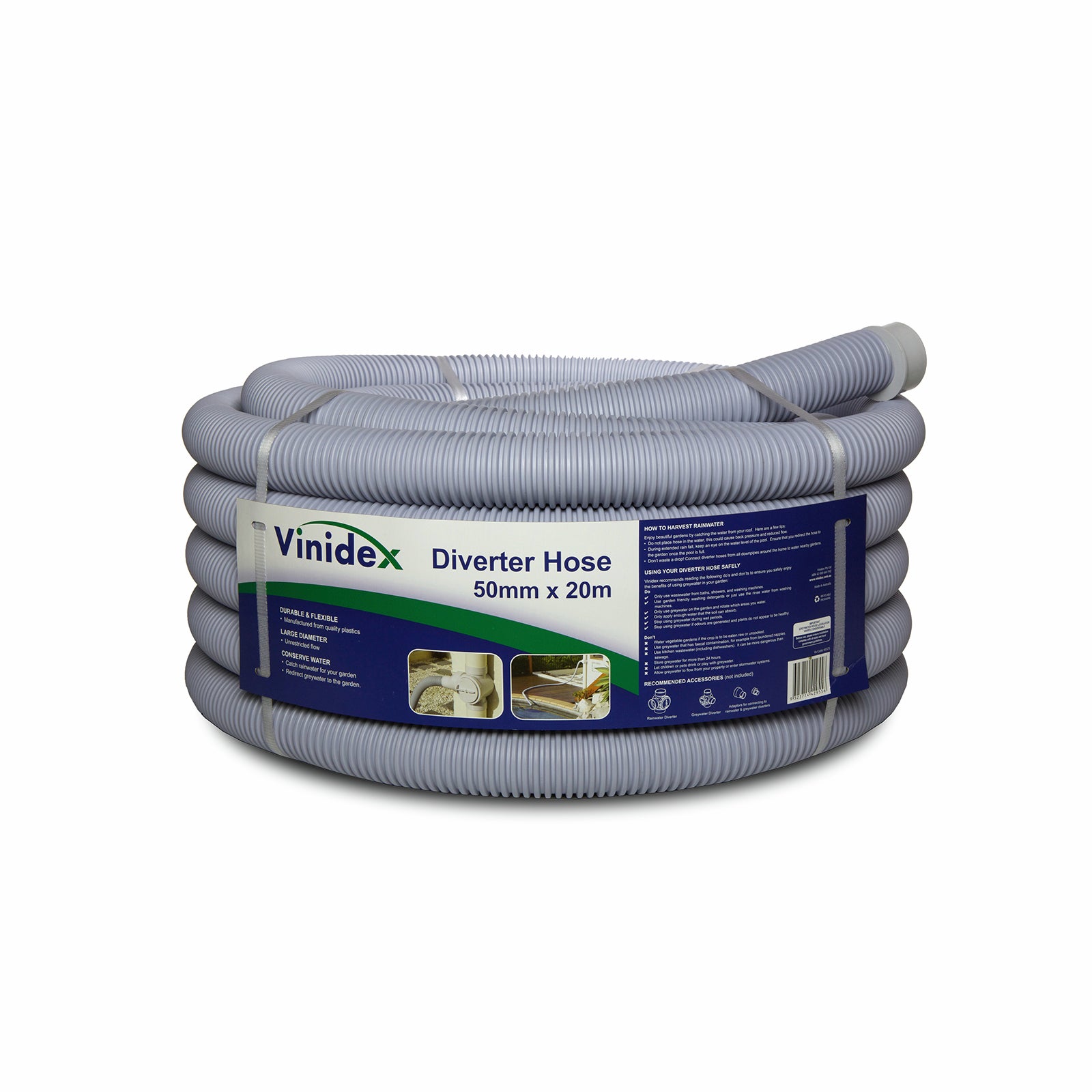 Vinidex 50 x 25mm Grey Water Hose Adaptor 65562