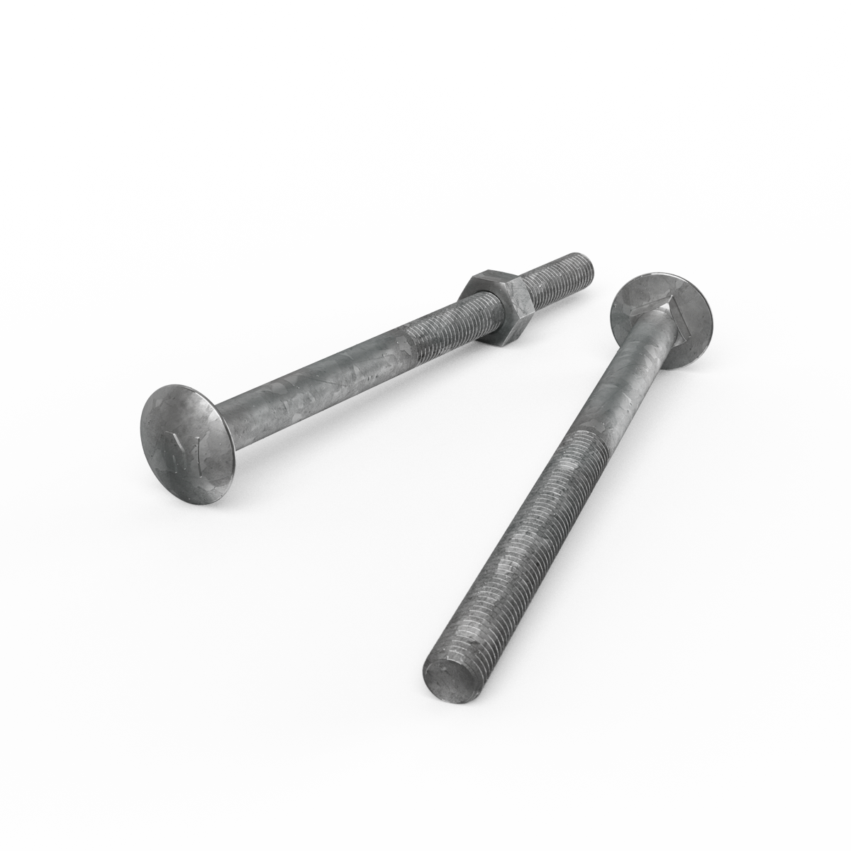Zenith Hot Dip Galvanised Cup Head Bolts Nuts M10 x 150mm 25 Pack - SuperSaverAU - view 3