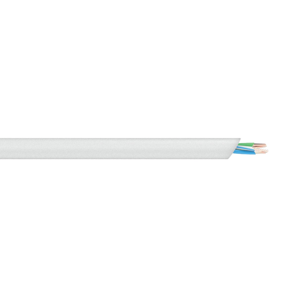 Deta 5m 2 Pair Internal Telephone Cable - White - Flexible Design - Reliable Connection - SuperSaverAU - view 1