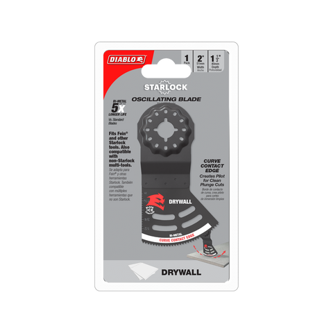 Diablo Multi Tool Blade 40mm x 51mm Drywall - Bi-Metal - 5X Longer Life - SuperSaverAU - view 1