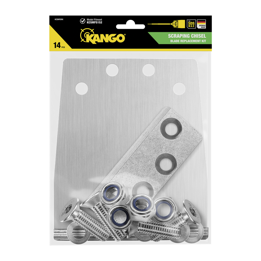 Kango SDS Max Scraping Chisel Replacement Kit - 152mm x 635mm - Forged Steel - SuperSaverAU - view 1