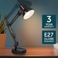 Brilliant Flexi Lloyd XL Black E27 Desk Lamp with Adjustable Head 20986/06