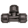 Philmac Pipe Tee - 16mm x 16mm - Polypropylene - Easy Disassembly - SuperSaverAU - view 1
