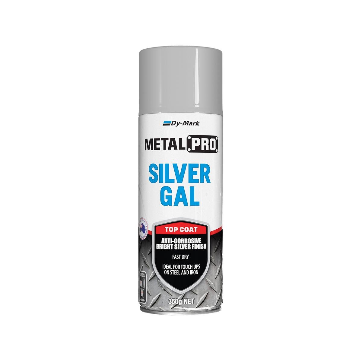 Dy-Mark MetalPro Silver Gal 350g Anti-Corrosive Paint Fast Dry - SuperSaverAU - view 1