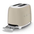 Smeg 50s Retro Style 2 Slice Toaster - Moonlight Beige, Six Browning Levels, 36mm Slots - TSF01MLMAU