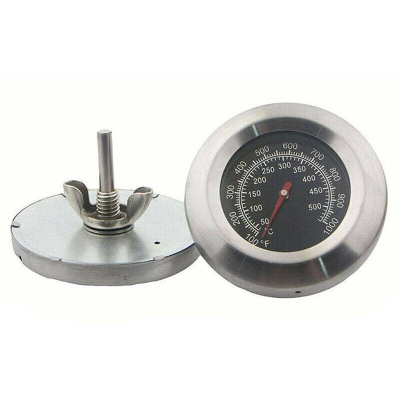 BBQ Smoker Grill Thermometer Temperature Gauge, Stainless Steel - 50 to 500 °C