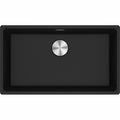 Franke Maris 720mm topmount granite sink - Onyx, extension drainer included - MRG610-72ONFPC