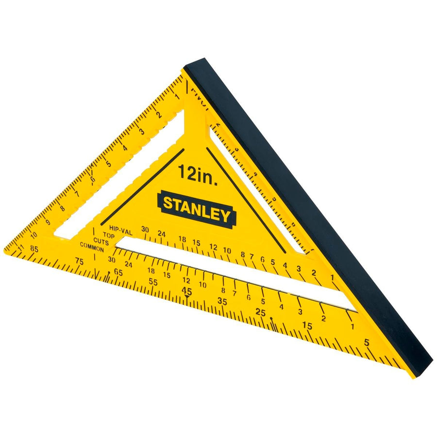 Stanley 12 Measuring Square - 305mm - Yellow - Model STHT46011 - SuperSaverAU - view 1