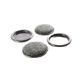 Surface Gard Brown Round Carpet Base Castor Cups 4 Pack - 51mm - SuperSaverAU - view 1