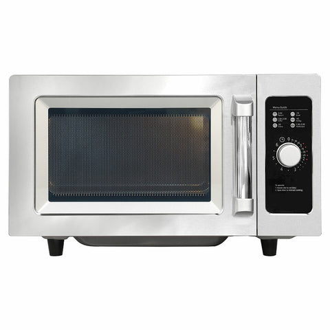 Artusi 25L freestanding microwave oven - 1000W, stainless steel finish, dial controls - AMO25COM