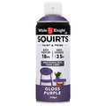 White Knight Squirts Purple Gloss Spray Paint 310g Solvent Based Durable - SuperSaverAU - view 1