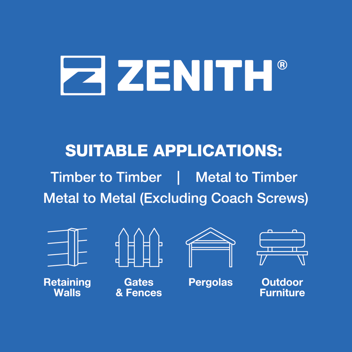 Zenith Cup Head Bolt - 10mm x 75mm - 4.6 Grade Steel - Hot Dipped Galvanised - SuperSaverAU - view 5