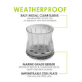 Slipstick M6 35-42mm Clear Sleeve Outdoor Berber Furniture Floor Protector 4 Pack