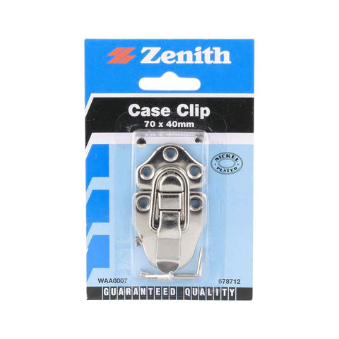 Zenith Suitcase Clip - 70 x 40mm Nickel Plated - Secure Your Luggage - SuperSaverAU - view 1