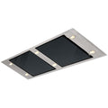 Schweigen 120cm Ceiling Cassette Rangehood - Black Glass, 3000m³/h, Twin Motors - UM422G-12SP2PAK