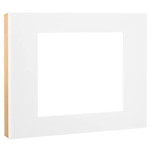 Hpm Vivo Coverplate - White Gloss Rose Gold - 118mm x 85mm - Durable Design - SuperSaverAU - view 1