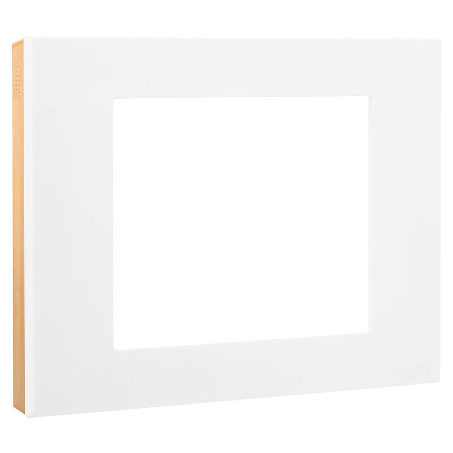 Hpm Vivo Coverplate - White Gloss Rose Gold - 118mm x 85mm - Durable Design - SuperSaverAU - view 1