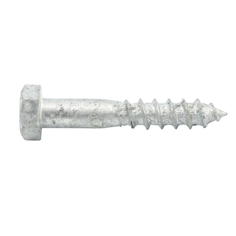 Zenith M10 x 60mm Hot Dipped Galvanised Hex Head Coach Screw - 4.6 Grade Steel