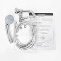 Shaw & Mason Chrome Bath Spout with Diverter and Shower Kit 3 Star WELS 9L/min