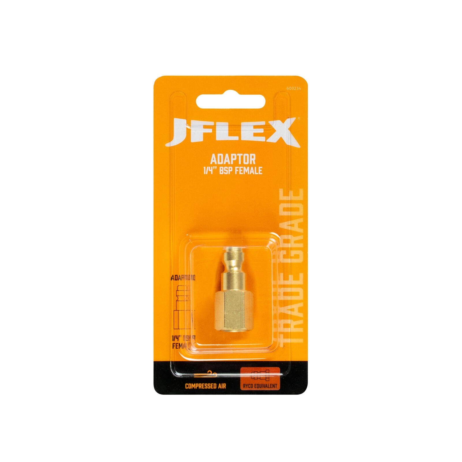 JFLEX 1/4in BSP Female Adaptor - Ryco Equivalent