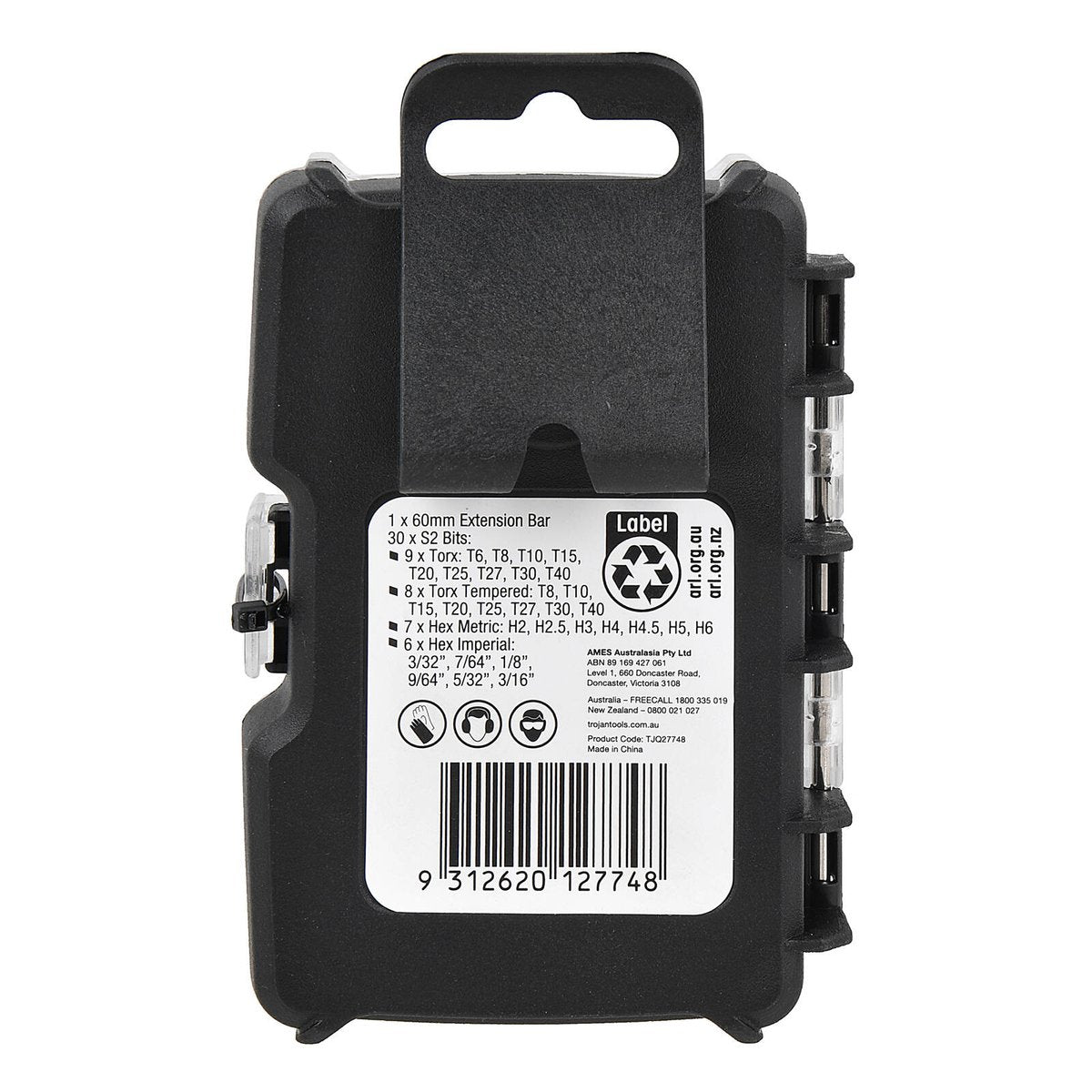 Trojan 31 Piece Torx and Hex Key Set - 60mm Extension Bar - Metric & Imperial - SuperSaverAU - view 2