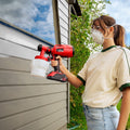 Ozito PXC 18V Paint Spray Gun PXSGS 018 - 247mm x 167mm x 280mm - Outdoor Use - SuperSaverAU - view 4