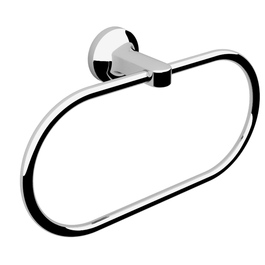 Caroma Sahara Hand Towel Ring - Brass - Chrome Finish - Easy Install - SuperSaverAU - view 1