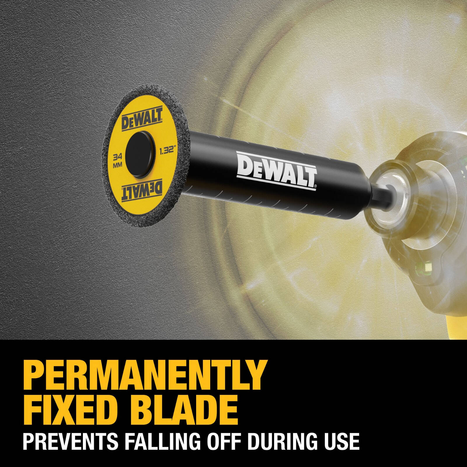 DeWALT 34mm Diamond Grit Inside Pipe Cutter DT20563-QZ