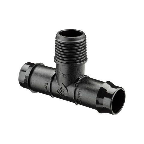 Pope 19mm Barbed x 15mm BSP Poly Threaded Male Tee 5 Pack - SuperSaverAU - view 1