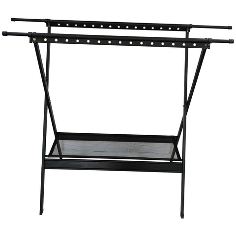 L.T. Williams Large Extendable Hanger Airer - 30 Hanger Holes, Extends to 200cm, Black - 4669