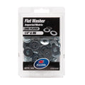 Zenith 1/4" M6 Zinc Plated Steel Flat Washer - 100 Pack