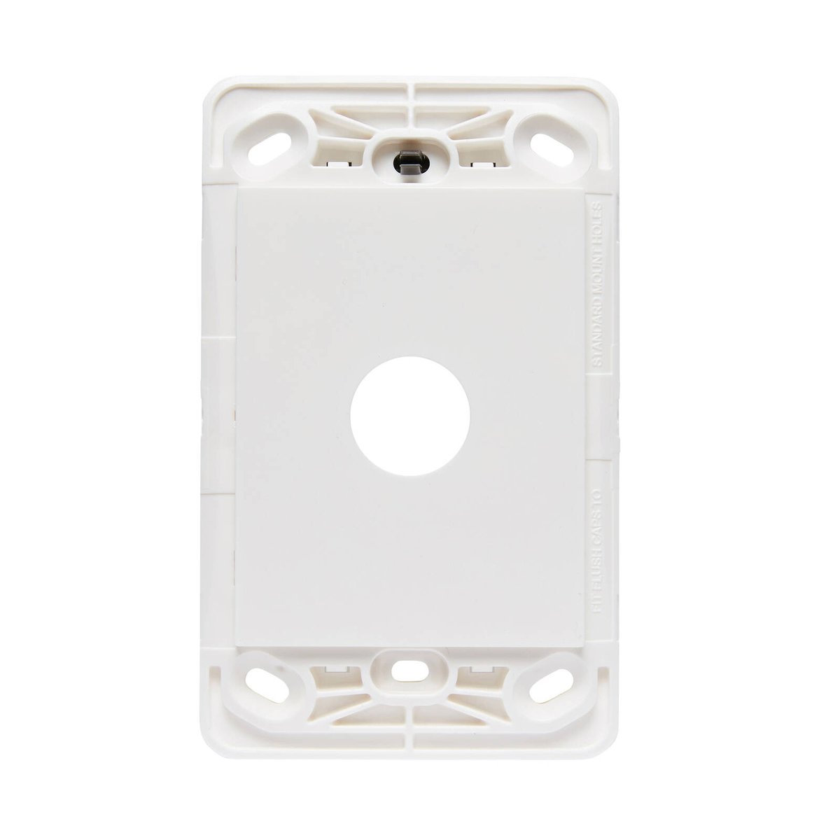HPM Vivo White 1 Gang Wall Switch Grid Plate - 118mm x 85mm - Easy Install - SuperSaverAU - view 1