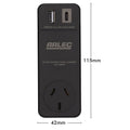 Arlec Power Adaptor with PD20W USB and 180 Degree Rotating Socket Black DA36PD20