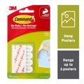 Command White Adhesive Poster Strips, 12 Pack