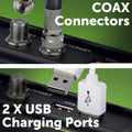 Arlec 8 Outlet Surge Protected Powerboard with USB, CAT6 and ADSL