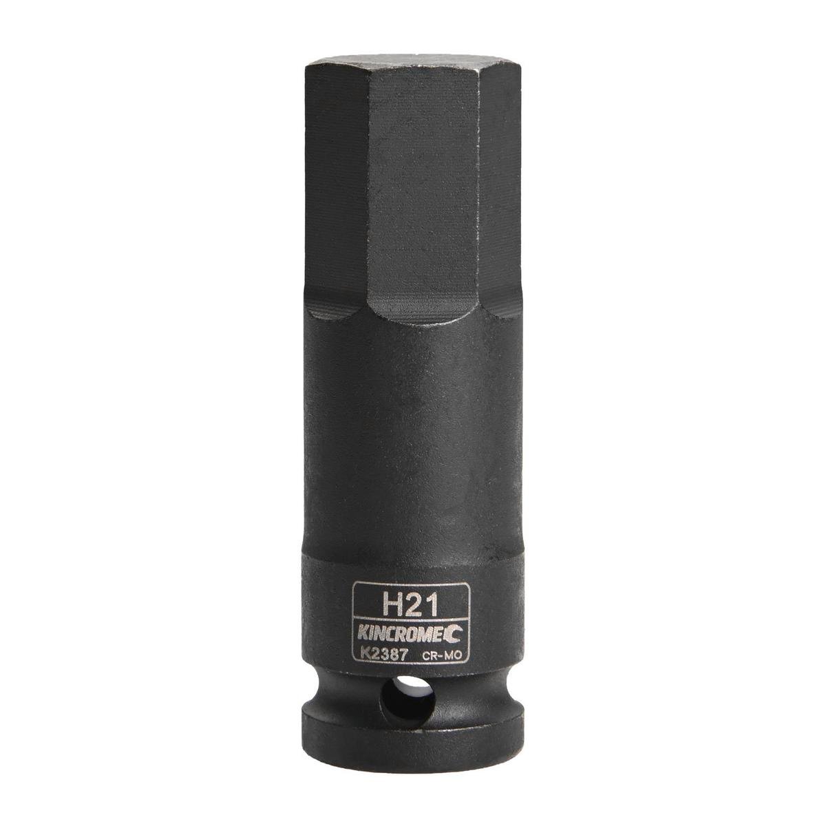 Kincrome 21mm Hex Impact Socket - 1/2" Drive - Chrome Molybdenum Steel - SuperSaverAU - view 1