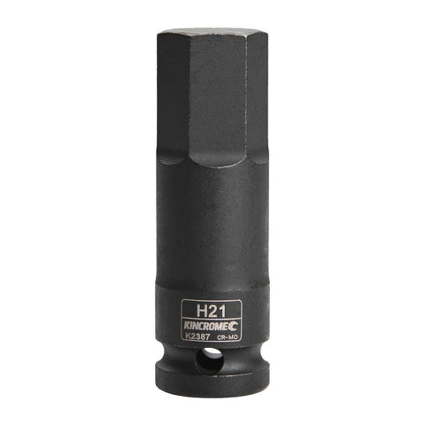 Kincrome 21mm Hex Impact Socket - 1/2" Drive - Chrome Molybdenum Steel - SuperSaverAU - view 1