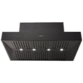 Schweigen 120cm Wall Mounted BBQ Rangehood - Black, 3200m³/h, Single External Motor - CL7372BSEPAK