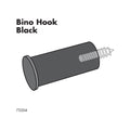 Adoored Black Stud Bino Deco Hook 3 Pack - 22mm x 64mm - Black - SuperSaverAU - view 2