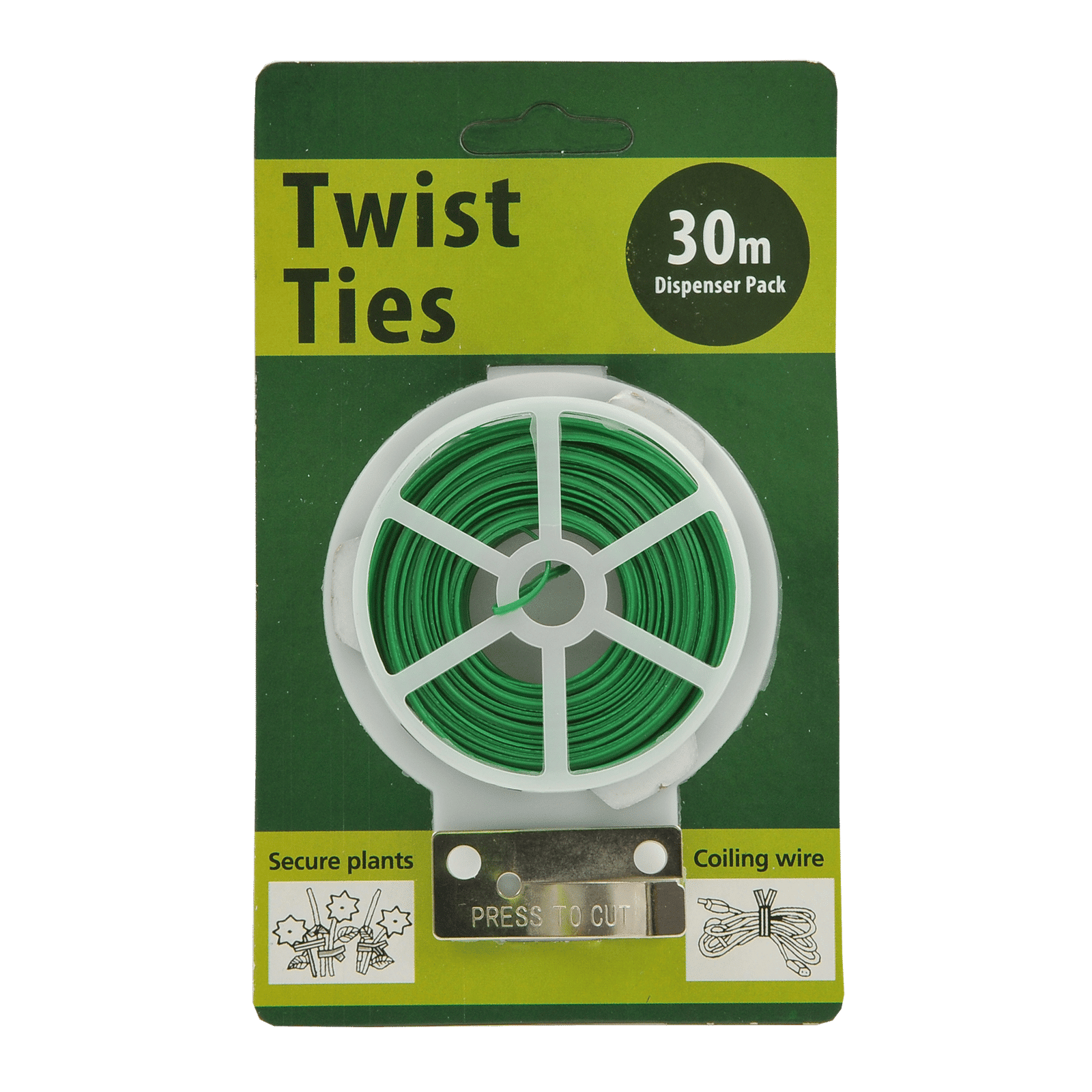 Jack Light Duty PVC Twist Ties 30m Green