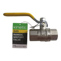 Kinetic 15mm Lever Handle Gas Ball Valve - Gas Isolation - Lead Free Brass - SuperSaverAU - view 2