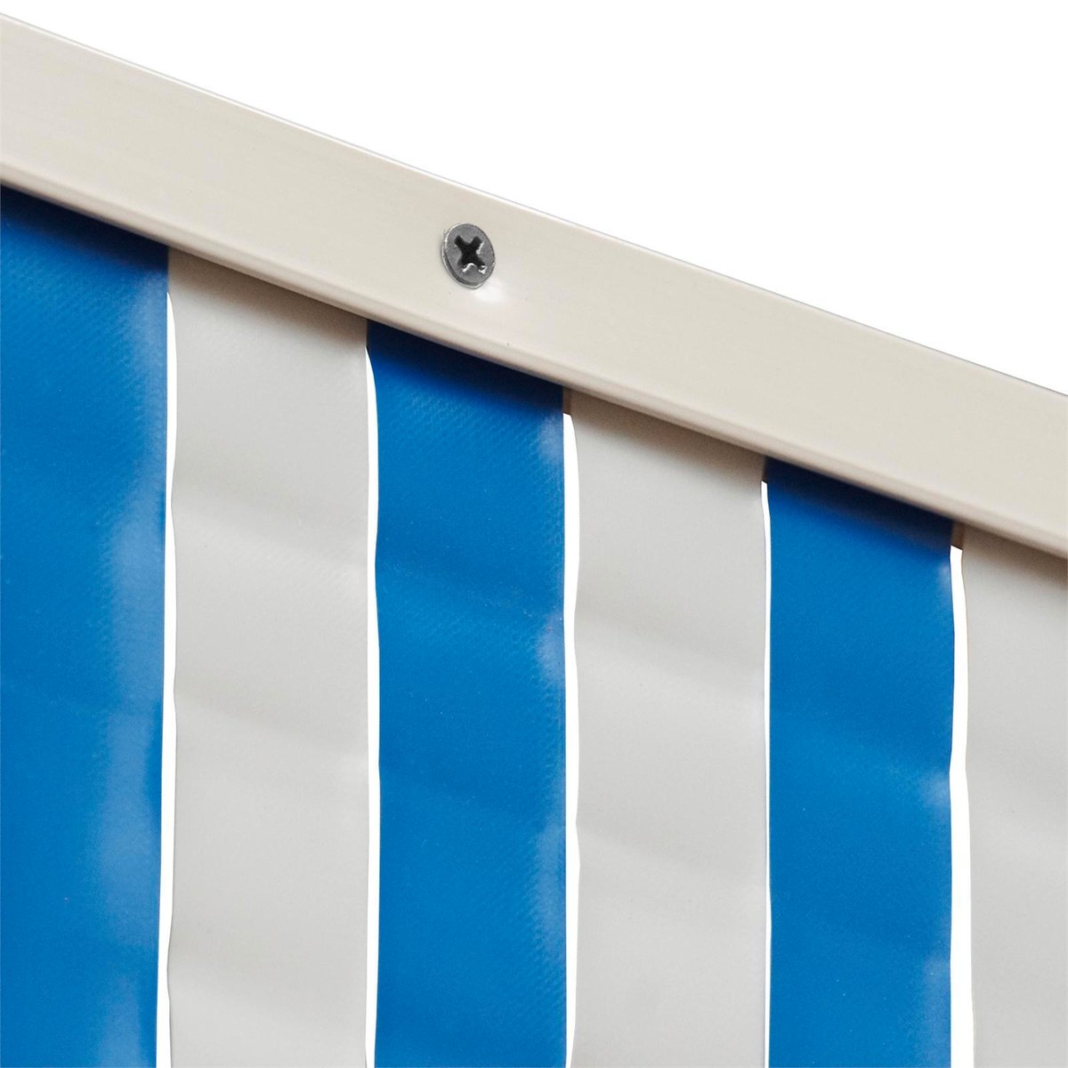 Pillar Weekender PVC Door Curtain 86x200cm Blue White Insect Protection - SuperSaverAU - view 2