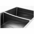 Oliveri Spectra 1 and 1/2 bowl stainless steel sink - top mount, undermount or flush mount - SB35SS
