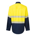 Citeco Men's Yellow/Navy Hi Vis Long Sleeve Taped Shirt - Size S