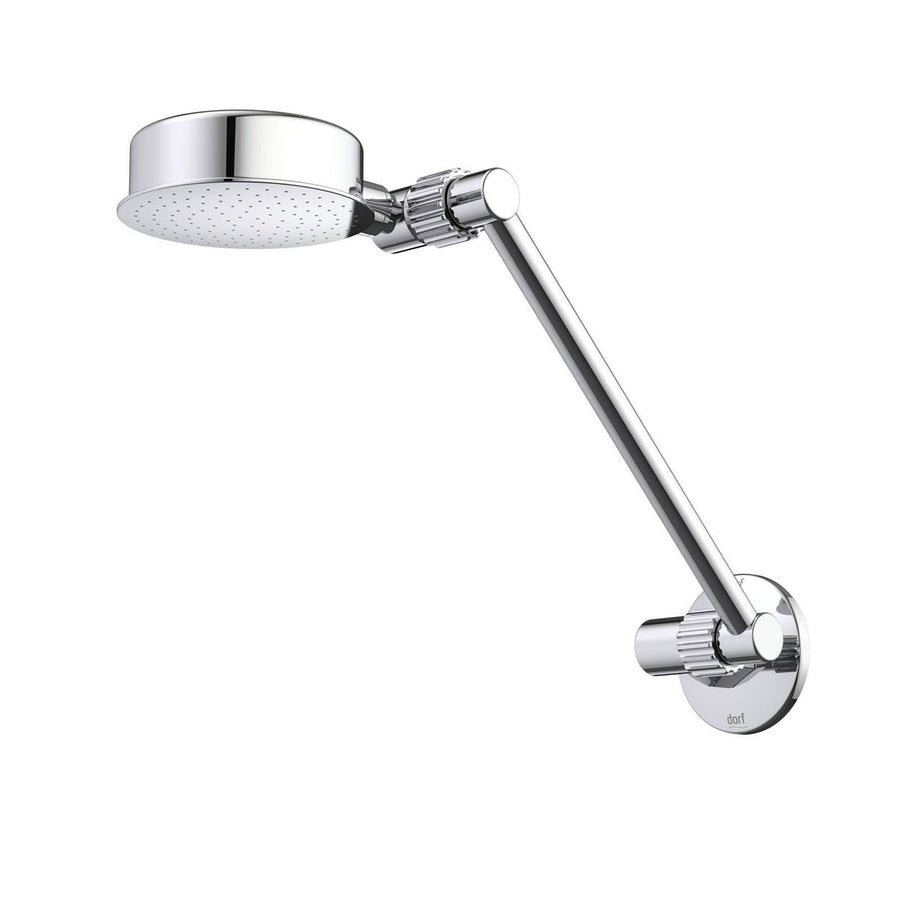 Dorf Chrome Adjustable Stayfast Wall Shower 9L Min Plastic Brass - SuperSaverAU - view 1