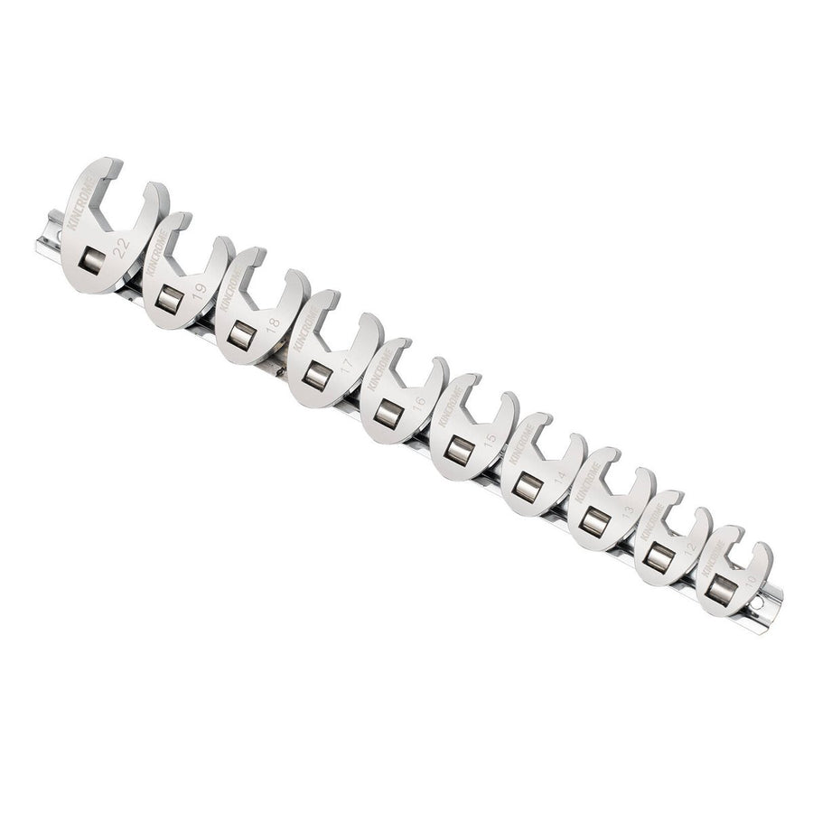 Kincrome 10 Piece 3/8" Drive Metric Crows Foot Spanner Set - Durable, Versatile - SuperSaverAU - view 1