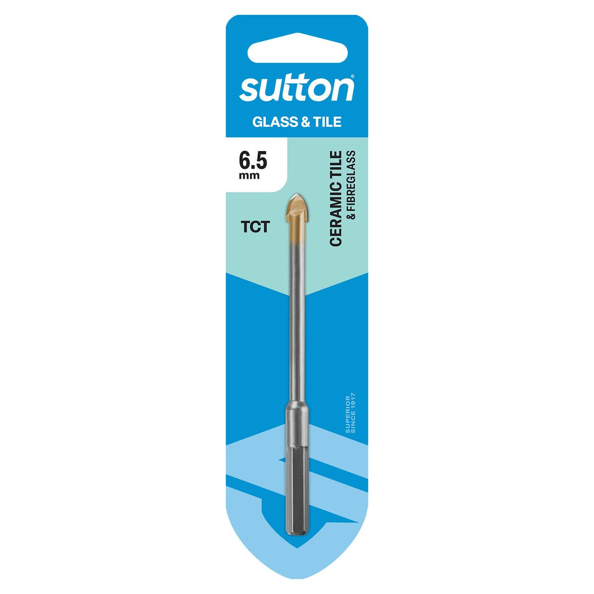 Sutton Tools 6.5mm Glass and Tile Drill Bit - Carbide Construction - Precision Drilling