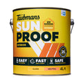 Taubmans Sunproof 4L Neutral Gloss Exterior Paint - Water Based Acrylic, Tintable