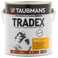 Taubmans Tradex Interior Wall Paint 4L White Matt Water Based