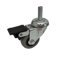 Easyroll 50mm Grey Rubber Swivel Castor 30kg Load Plus Brake - SuperSaverAU - view 1